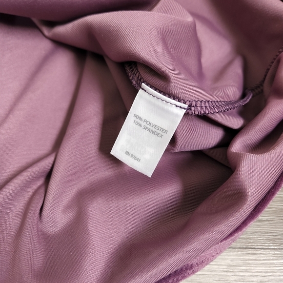 J Jill Purple Velvet Tunic  Wearever Collection S  Soft Back Shirred Back Button - Picture 4 of 11